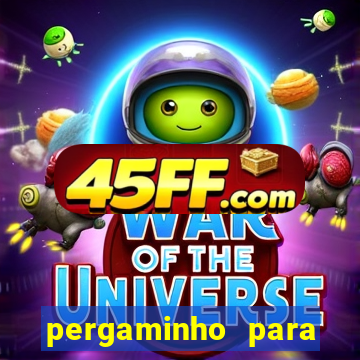 pergaminho para escrever dentro